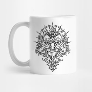 Balinese Rangda in Simple Sketch Style Mug